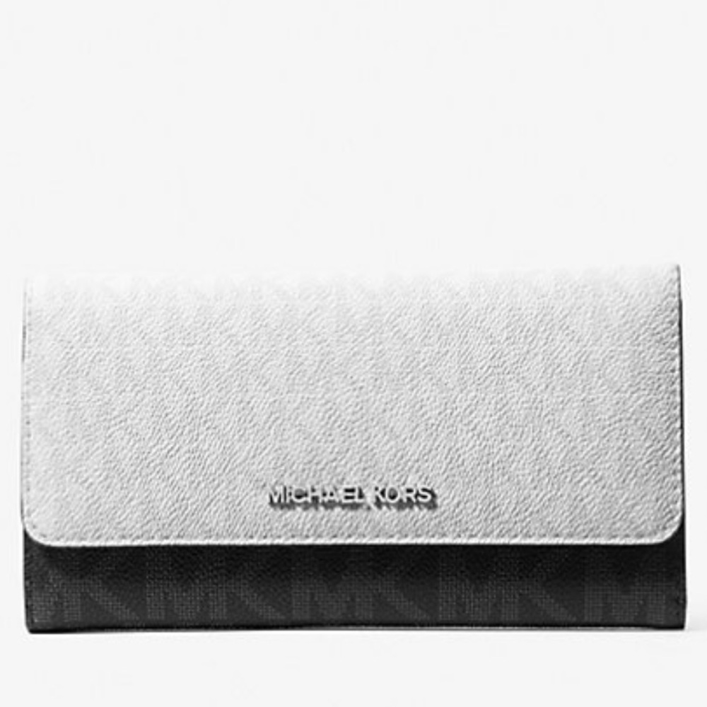 Michael Kors Jet Set Travel Signature Logo Tri-Fold Wallet
OPWHT MULTI
NWT
